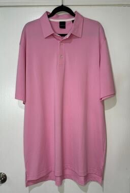 Dunning Golf Men's Performance Golf Pink Polo Size XL New w/o Tags